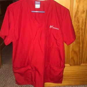 Bayada scrub top never worn. Unisex.